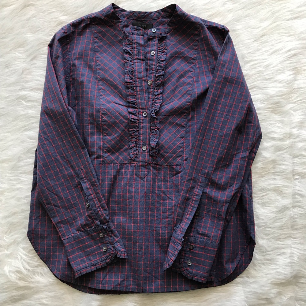 🖤J. Crew Button Shirt w/ Ruffle